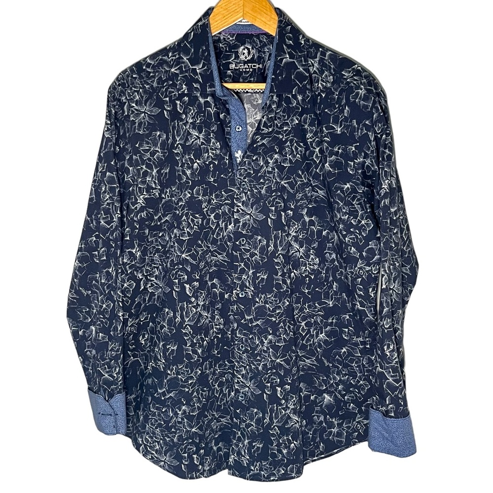 Bugatchi Uomo Shaped Fit Long Sleeve Shirt M